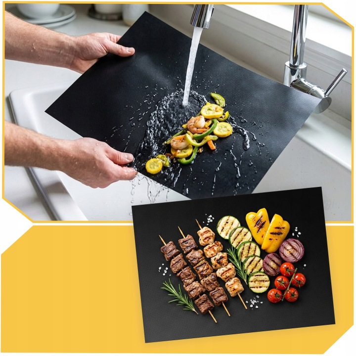 MATA TEFLONOWA DO GRILLA PIEKARNIKA TACKA DO PIECZENIA ZESTAW 12X 40x33cm Producent Lewer